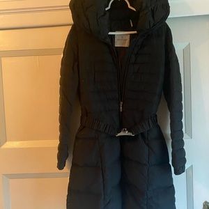 Moncler Down Black Belted Puffer sz 2..